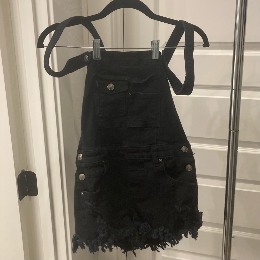 black overalls